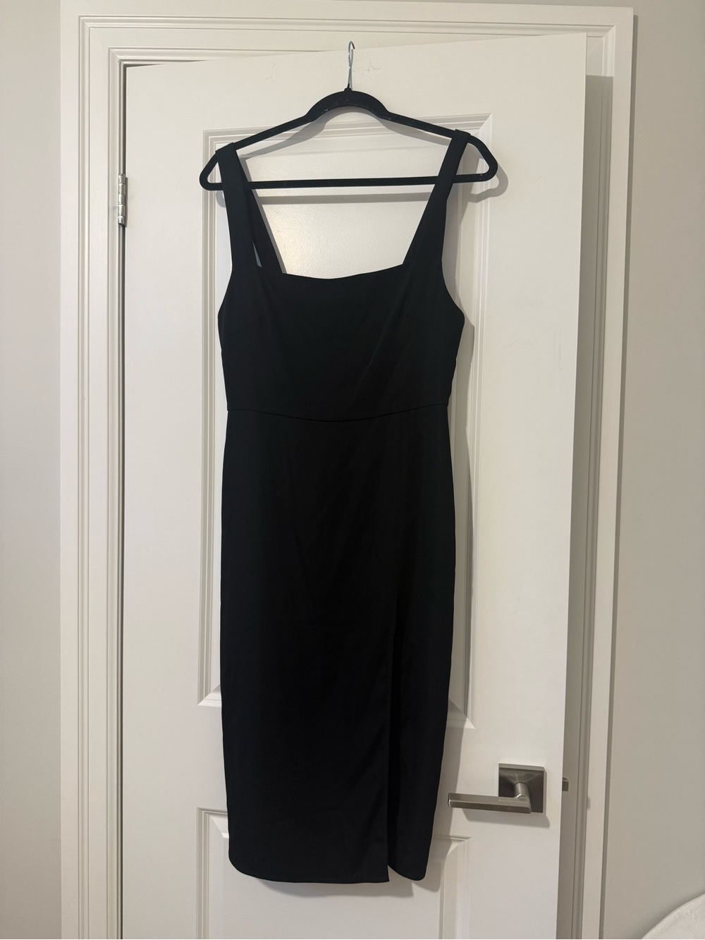 Babaton Black Midi Sheath Dress